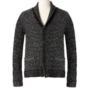 Rag & Bone Black and Gray Cardigan Sweater
